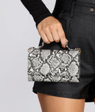 Snake Print Cross-Body Wallet for 2022 festival outfits, festival dress, outfits for raves, concert outfits, and/or club outfits