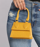 Fashionista Moment Mini Croc Crossbody Purse is the perfect Homecoming look pick with on-trend details to make the 2023 HOCO dance your most memorable event yet!