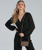 Like A Lady Saffiano Wallet Crossbody