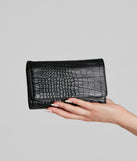 Chic Croc Embossed Crossbody Wallet is a trendy pick to create 2023 festival outfits, festival dresses, outfits for concerts or raves, and complete your best party outfits!