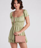 Classic Staple Quilted Faux Leather Crossbody Bag