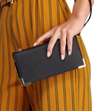 Wallet Crossbody With Metallic Hardware