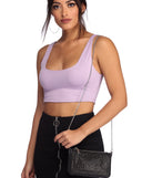 Rhinestone Mini Crossbody And Wristlet