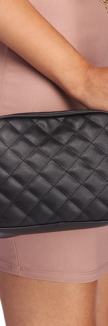 Sleek Quilted Crossbody