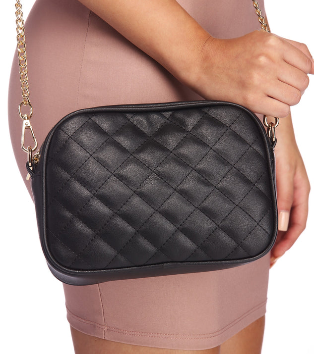 Sleek Quilted Crossbody