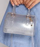 Roll With It Glitter Bowler Bag
