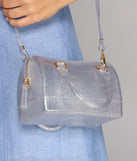 Roll With It Glitter Bowler Bag