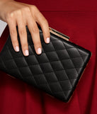 Best Friend Diamond Quilted Clutch