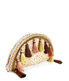Tassel Straw Clutch is a trendy pick to create 2023 festival outfits, festival dresses, outfits for concerts or raves, and complete your best party outfits!