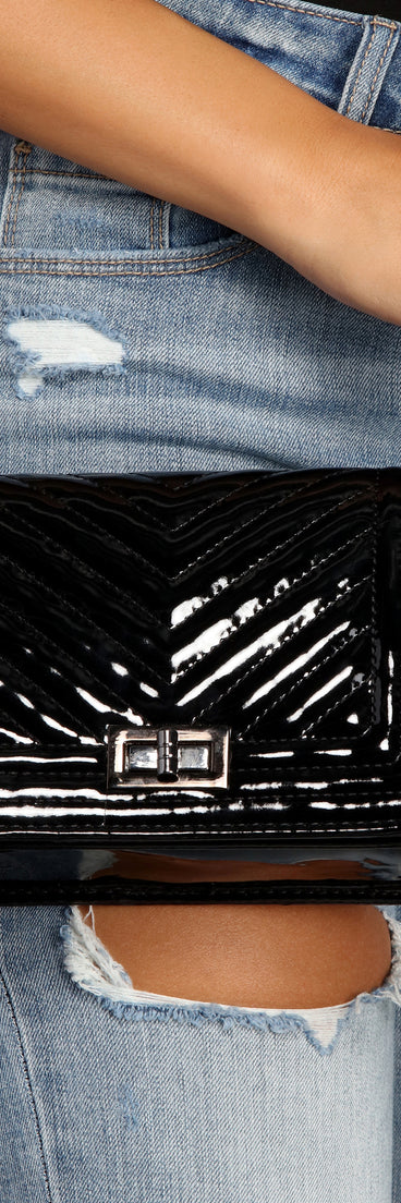 Quilted Crossbody Edgy Purse is the perfect Homecoming look pick with on-trend details to make the 2023 HOCO dance your most memorable event yet!