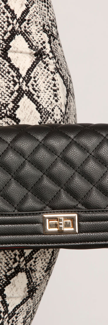 Quilted Elegance Faux Leather Handbag is the perfect Homecoming look pick with on-trend details to make the 2023 HOCO dance your most memorable event yet!