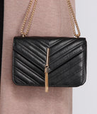 Tassel Cross-body Quilted Purse