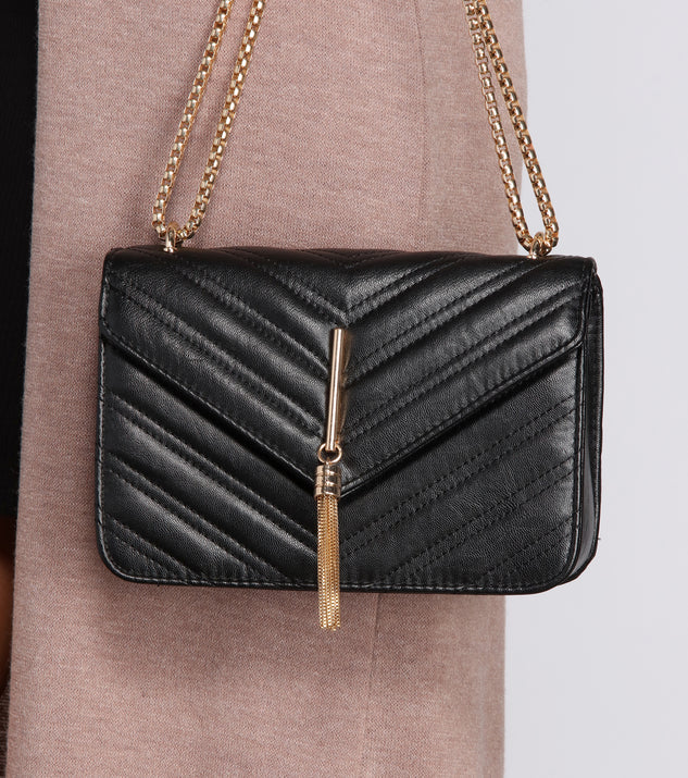 Tassel Cross-body Quilted Purse