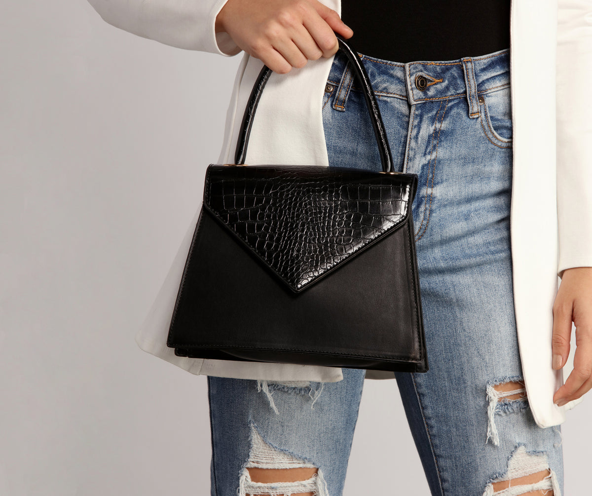 Crocodile Envelope Purse & Windsor