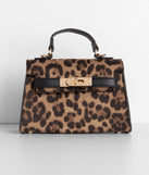 Saffiano Turnlock Top Handle Bag