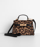 Saffiano Turnlock Top Handle Bag
