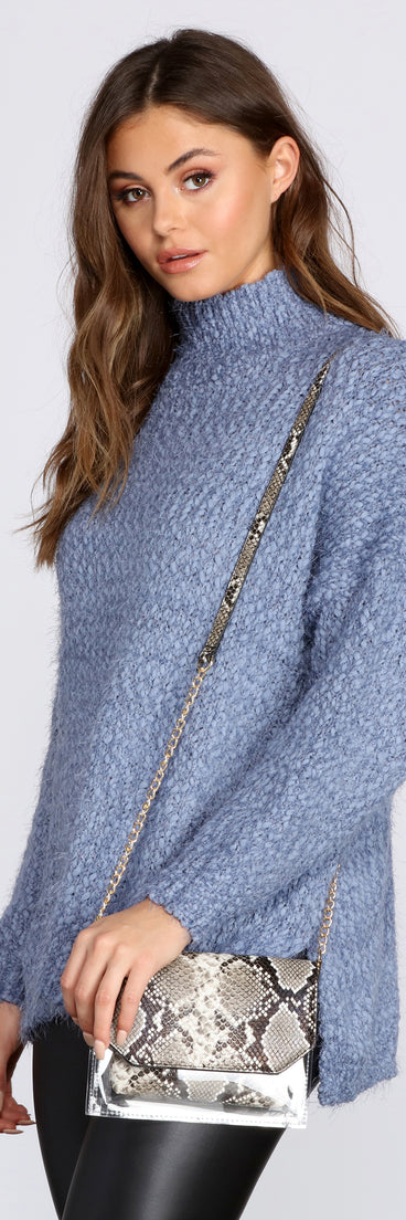 In The Clear Snake Cross-body Purse for 2022 festival outfits, festival dress, outfits for raves, concert outfits, and/or club outfits