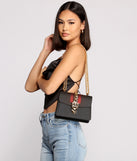 Chic Chain Lock Jelly Crossbody Bag