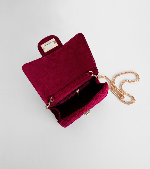 Velvet Quilted Handbag