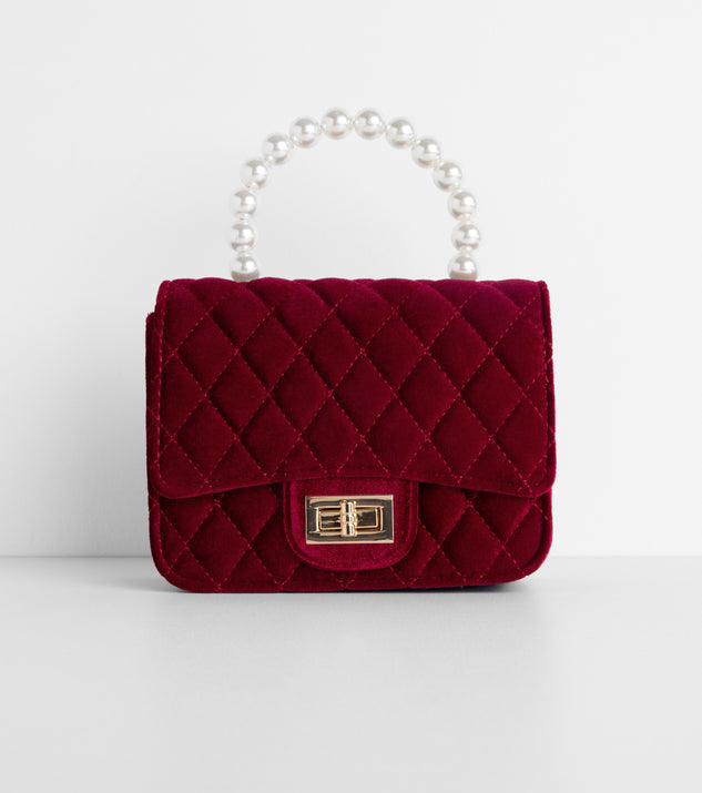 Velvet Quilted Handbag is the perfect Homecoming look pick with on-trend details to make the 2023 HOCO dance your most memorable event yet!