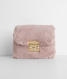 Pink Aesthetic Faux Fur Cross-body Purse is a trendy pick to create 2023 festival outfits, festival dresses, outfits for concerts or raves, and complete your best party outfits!