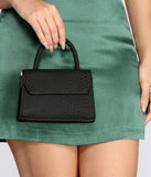 Mini Matte Snake Textured Purse for 2022 festival outfits, festival dress, outfits for raves, concert outfits, and/or club outfits