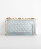 Large Jelly Quilted Cross-body Purse