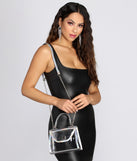 Holographic Trim Clear Mini Purse is a trendy pick to create 2023 festival outfits, festival dresses, outfits for concerts or raves, and complete your best party outfits!