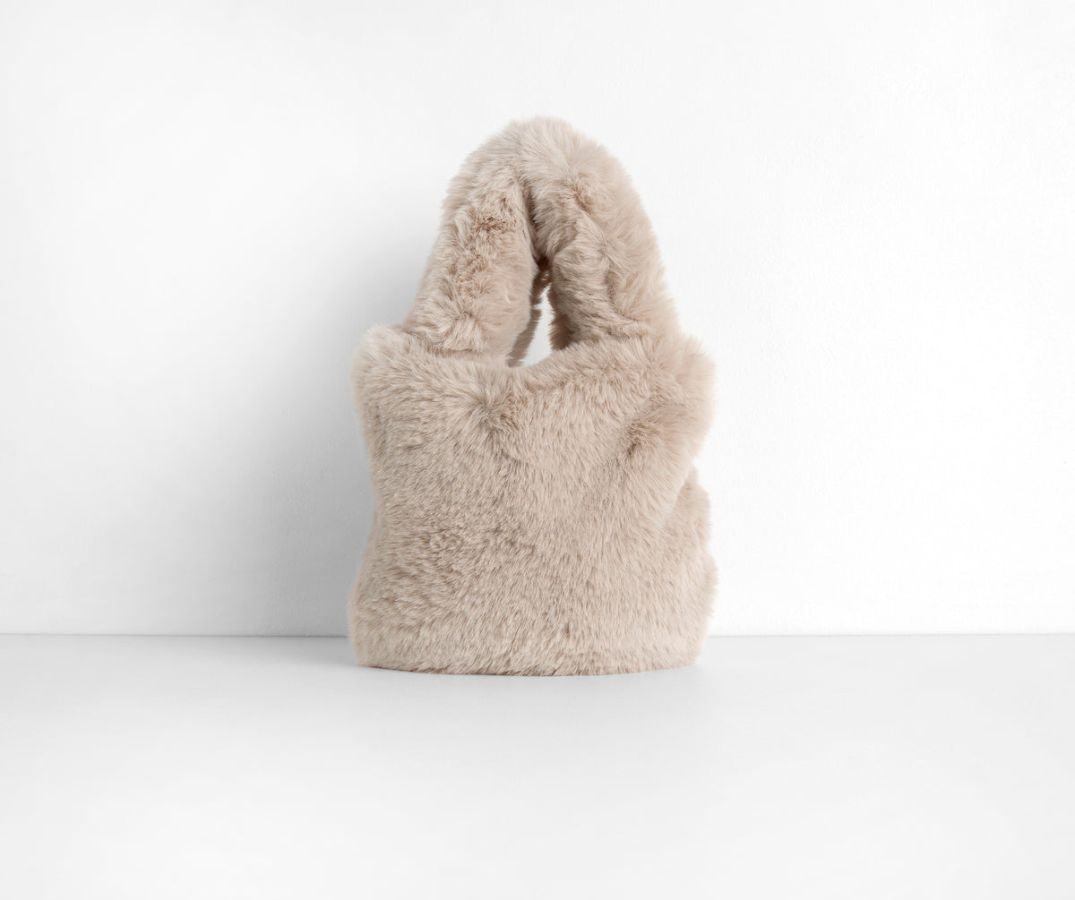 Faux Fur Mini Tote