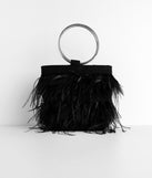 Feather Detail O-Ring Handle Bag is a trendy pick to create 2023 festival outfits, festival dresses, outfits for concerts or raves, and complete your best party outfits!