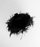 Feather Detail O-Ring Handle Bag is a trendy pick to create 2023 festival outfits, festival dresses, outfits for concerts or raves, and complete your best party outfits!