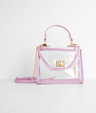 Spring's My Season Lilac Clear Purse is a trendy pick to create 2023 festival outfits, festival dresses, outfits for concerts or raves, and complete your best party outfits!