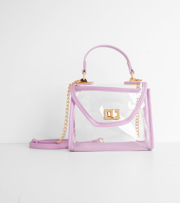 Spring's My Season Lilac Clear Purse is a trendy pick to create 2023 festival outfits, festival dresses, outfits for concerts or raves, and complete your best party outfits!