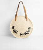 Hello Summer Woven Straw Tote Bag is a trendy pick to create 2023 festival outfits, festival dresses, outfits for concerts or raves, and complete your best party outfits!