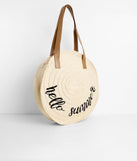 Hello Summer Woven Straw Tote Bag is a trendy pick to create 2023 festival outfits, festival dresses, outfits for concerts or raves, and complete your best party outfits!