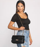 Poised and Classy Quilted Crossbody
