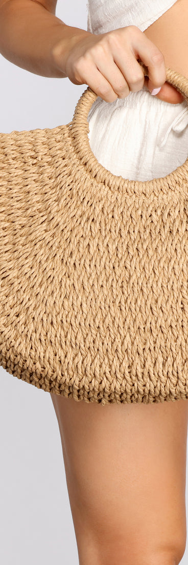 Which Way To The Beach Large Straw Tote is a trendy pick to create 2023 festival outfits, festival dresses, outfits for concerts or raves, and complete your best party outfits!