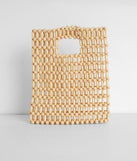 A Summer Mood Wooden Beaded Mini Tote is a trendy pick to create 2023 festival outfits, festival dresses, outfits for concerts or raves, and complete your best party outfits!