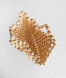 A Summer Mood Wooden Beaded Mini Tote is a trendy pick to create 2023 festival outfits, festival dresses, outfits for concerts or raves, and complete your best party outfits!