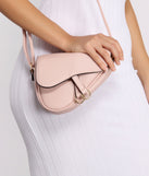 High End Style Faux Leather Saddle Shoulder Bag for 2022 festival outfits, festival dress, outfits for raves, concert outfits, and/or club outfits