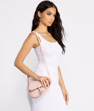 High End Style Faux Leather Saddle Shoulder Bag for 2022 festival outfits, festival dress, outfits for raves, concert outfits, and/or club outfits