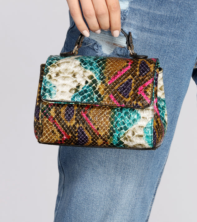 Carry On Vibrant Snake Mini Purse for 2022 festival outfits, festival dress, outfits for raves, concert outfits, and/or club outfits