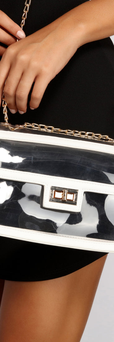 Clear Trendsetter Crossbody for 2022 festival outfits, festival dress, outfits for raves, concert outfits, and/or club outfits
