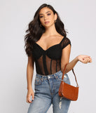 Essential Faux Croc Embossed Purse