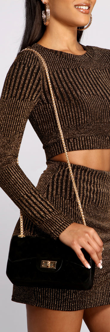 Faux Suede Diamond Quilted Purse