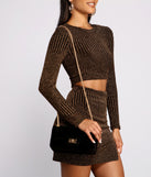Faux Suede Diamond Quilted Purse