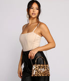 Wild and Glam Faux Leather Leopard Purse for 2022 festival outfits, festival dress, outfits for raves, concert outfits, and/or club outfits