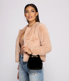 Velvet Glam Bucket Bag
