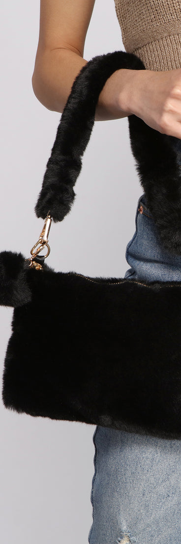 So Fab Faux Fur Shoulder Bag