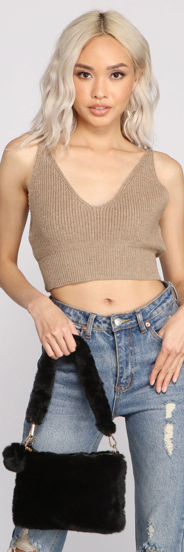 So Fab Faux Fur Shoulder Bag